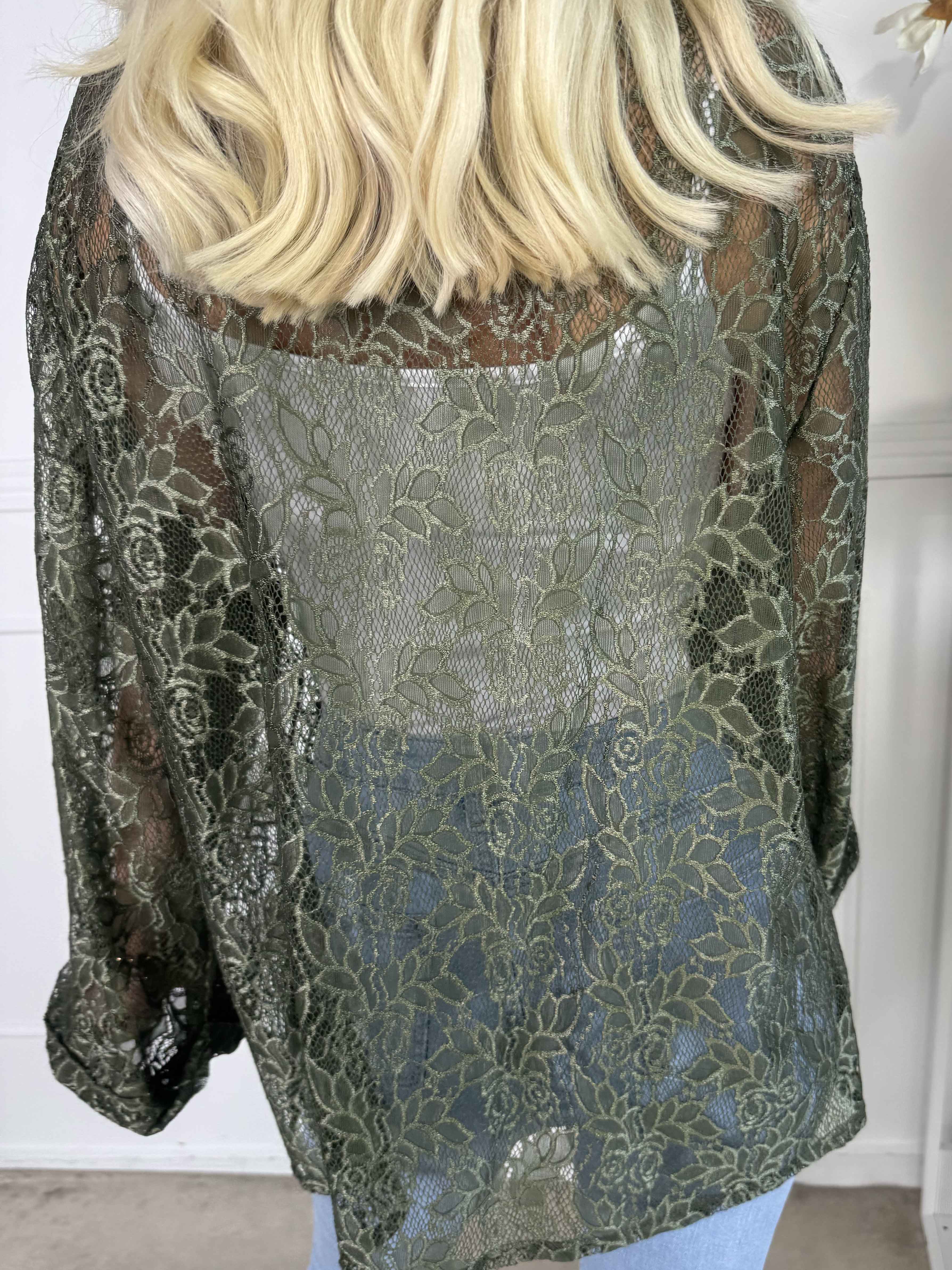 Sigga - Fin cardigan i blonder